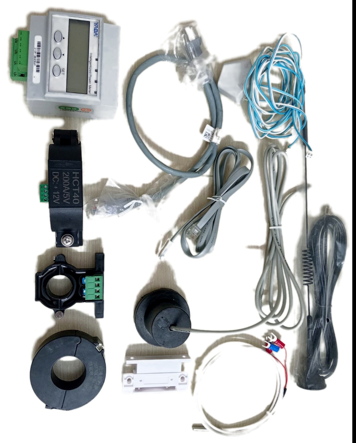 TENAX iMAC complete kit: power meter, current transformers, sensors, cables and antenna